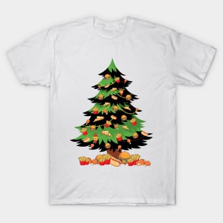 Burger Christmas Tree T-Shirt